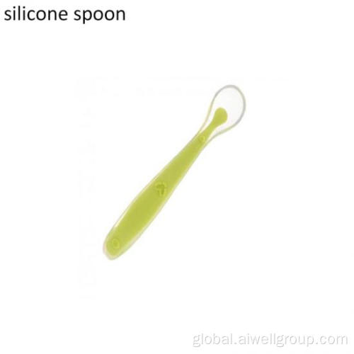 Best Silicone Spoon for Babies Baby Food Training Silicone Feeding Spoon Supplier